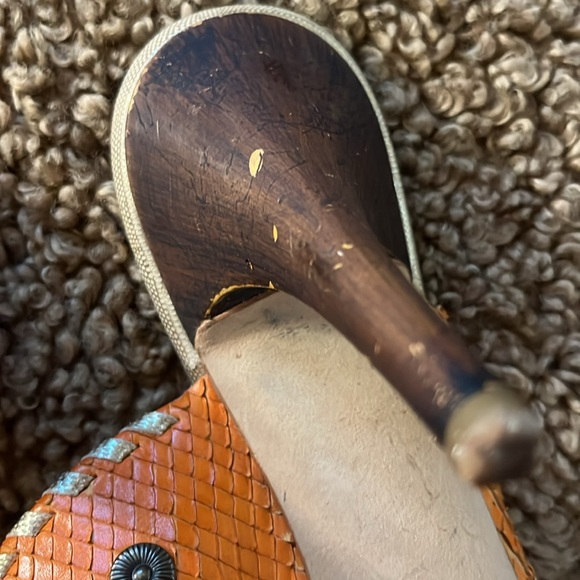 Giuseppe Zanotti Orange Woven Women's Sandals - Picture 6 of 10